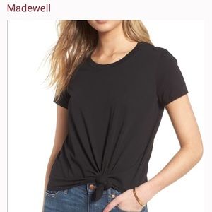 Madewell knot-front tee